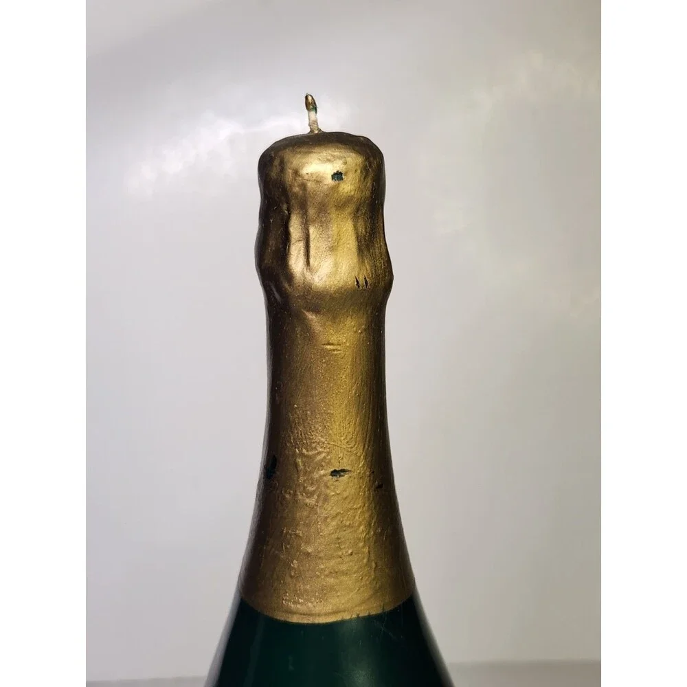 Champagne Bottle Candle Chateau Metro Vintage 12